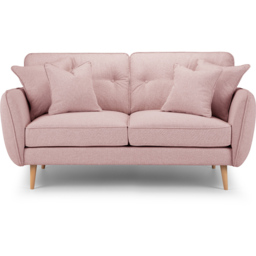 Opry Faro 2 Seater Button Back Soft Pink Sofa - thumbnail 3