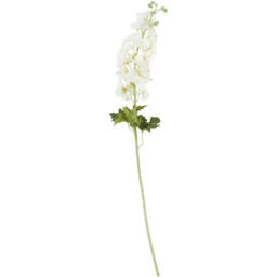 White Delphinium Single Stem Artificial Flower - thumbnail 1