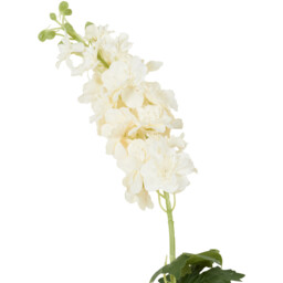 White Delphinium Single Stem Artificial Flower - thumbnail 4