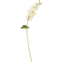 White Delphinium Single Stem Artificial Flower - thumbnail 2