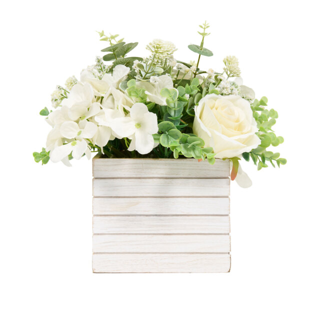 White Rose & Hydrangea Floral Box2 - image 1