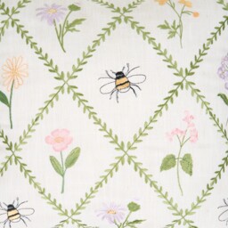 Gardenia Embroidered Cushion - thumbnail 2