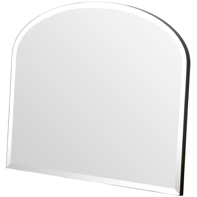 Yearn Black Arch Bevelled Overmantle Mirror 91 x 69cm - image 1
