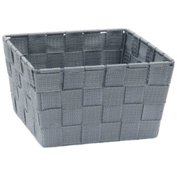 JVL 3L Vichy Square Nylon Storage Basket - thumbnail 1