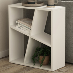 GFW Birtley 4 Shelf White Bookcase - thumbnail 1
