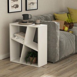 GFW Birtley 4 Shelf White Bookcase - thumbnail 3