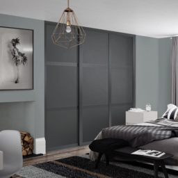 Spacepro Shaker 3 Panel Graphite Sliding Door 2220 x 610mm - thumbnail 2