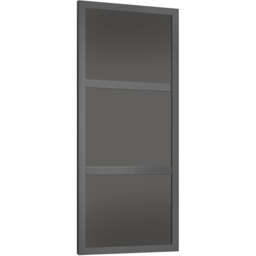 Spacepro Shaker 3 Panel Graphite Sliding Door 2220 x 610mm - thumbnail 1
