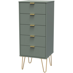 Crowndale 5 Drawer Reed Green Chest of Drawers Ready Assembled - thumbnail 2