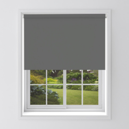 Caecus Charcoal Grey Dimout Straight Edge Roller Blind 210 x 210cm - thumbnail 1