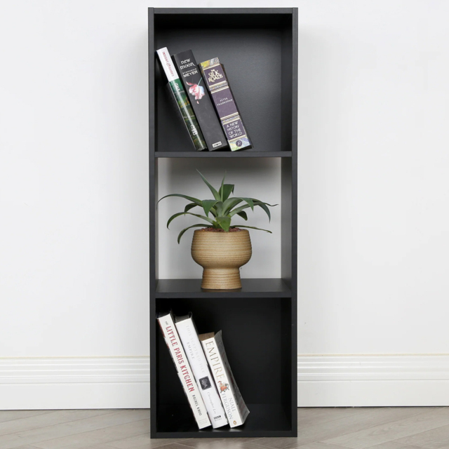 Jane 3 Shelf Black Cube Storage Unit - image 1