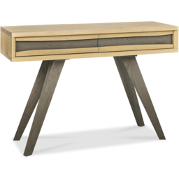 Bentley Designs Cadell Aged Oak 2 Drawer Console Table - thumbnail 2