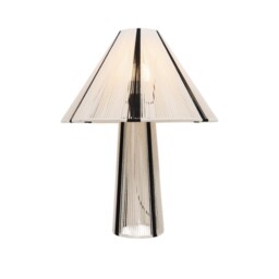 Stripey String Effect Table Light Monochrome - thumbnail 1