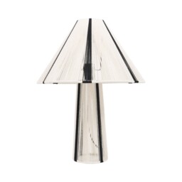 Stripey String Effect Table Light Monochrome - thumbnail 3