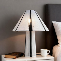 Stripey String Effect Table Light Monochrome - thumbnail 2
