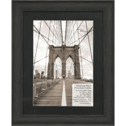 The Port. Co Gallery Winsford Black Mounted Photo Frame A4