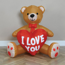 Inflatable I Love You Bear - Brown - thumbnail 1