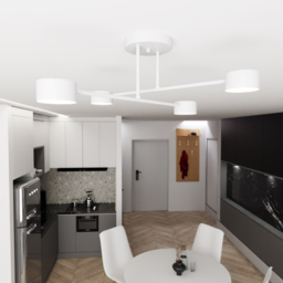 Emibig Halo White 4 Light GX53 LED Ceiling Lamp - thumbnail 2