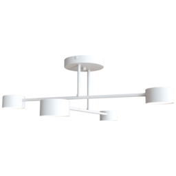 Emibig Halo White 4 Light GX53 LED Ceiling Lamp - thumbnail 1