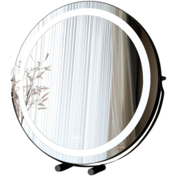 CARME Home Riley Black Touch Sensor LED Light Mirror - thumbnail 1