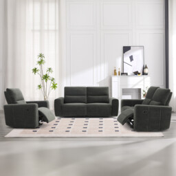 Holborton Dark Olive Manual Recliner Armchair - thumbnail 1
