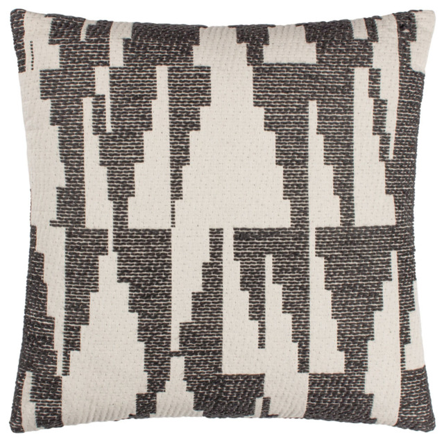Hoem Ibizia Black Abstract Cushion - image 1