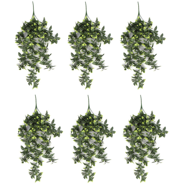 Leaf Pothos Hanging UV and Fire Resistant Artificial Plant 71cm 6 Pack - image 1