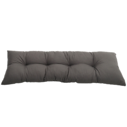 Living and Home Dark Grey Rectangular Tufted Bench Cushion Seat Pad