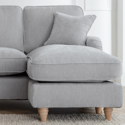 The Vienna 3 Seater Ice Right Hand Chaise Sofa - thumbnail 2