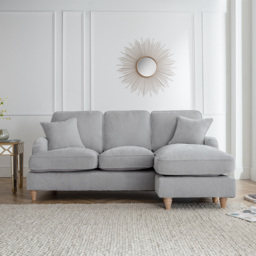 The Vienna 3 Seater Ice Right Hand Chaise Sofa - thumbnail 4