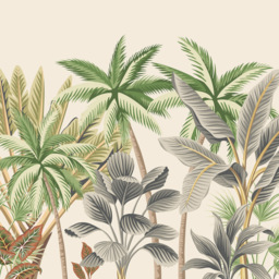 Origin Murals Tropical Palm Trees Multicolour Wall Mural - thumbnail 2