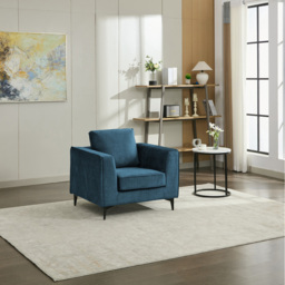 Brooklyn Ocean Blue Armchair - thumbnail 4