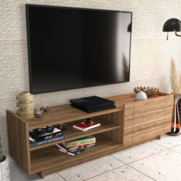 Decorotika Valantina Walnut Single Door TV Unit