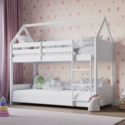 Flair Plation White Play House Low Single Bunk Bed - thumbnail 4
