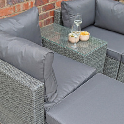 Royalcraft Paris 4 Seater Grey Multi Setting Relaxer Lounge Set - thumbnail 4