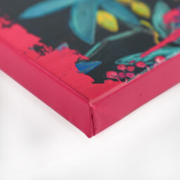Modartzee Bright Mona Lisa Botanical Pink Canvas 60 x 80cm - thumbnail 3