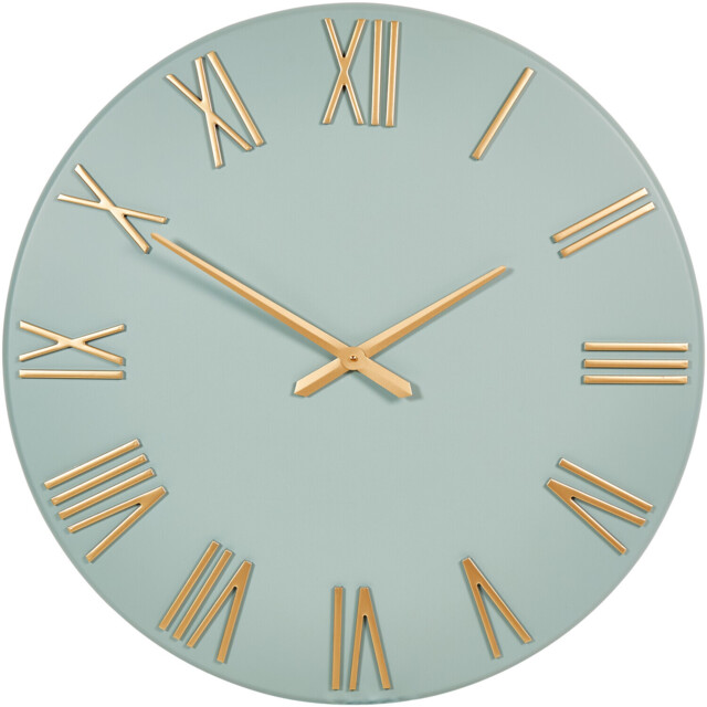 Sage Round Roman Numeral Wall Clock 78cm - image 1