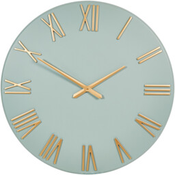 Sage Round Roman Numeral Wall Clock 78cm