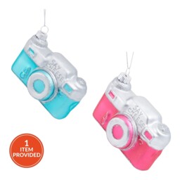Single Jingle Bell Boogie Camera Hanging Decoration in Assorted styles - thumbnail 1