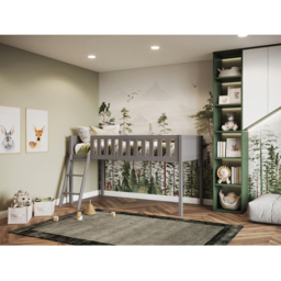 Flair Bea Wooden Grey Mid Sleeper - thumbnail 3