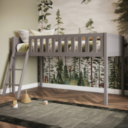 Flair Bea Wooden Grey Mid Sleeper - thumbnail 1