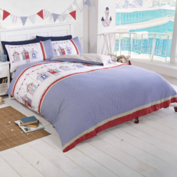 Rapport Home Double Multicolour Beach Hut Duvet Set - thumbnail 1