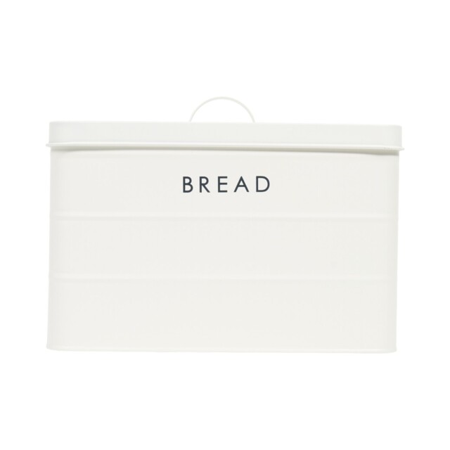 Rectangular Ribbed Bread Bin - Cream - image 1