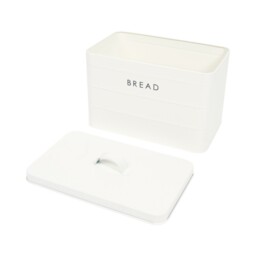 Rectangular Ribbed Bread Bin - Cream - thumbnail 4