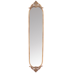 Majestic Gold Antique Oval Wall Mirror 105 x 21cm