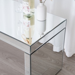 Comfy Living Rectangular Mirrored Glass Coffee Table - thumbnail 3