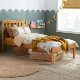 Denver Single Pine Wooden Bed