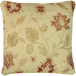 Paoletti Zurich Champagne Floral Jacquard Cushion