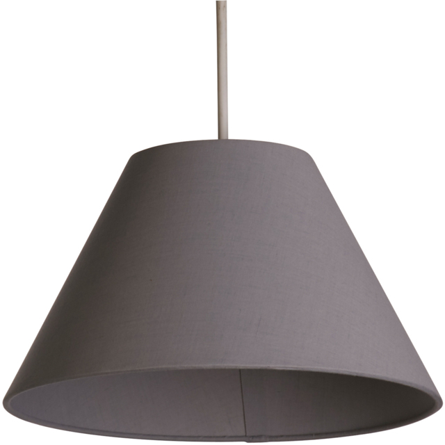 Lighting Collection Luna Grey Tapered Shade - image 1