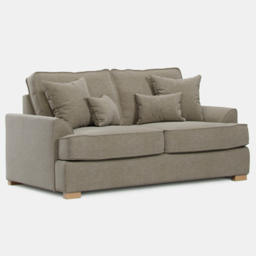 Alba City 2 Seater Fossil Fabric Sofa - thumbnail 2